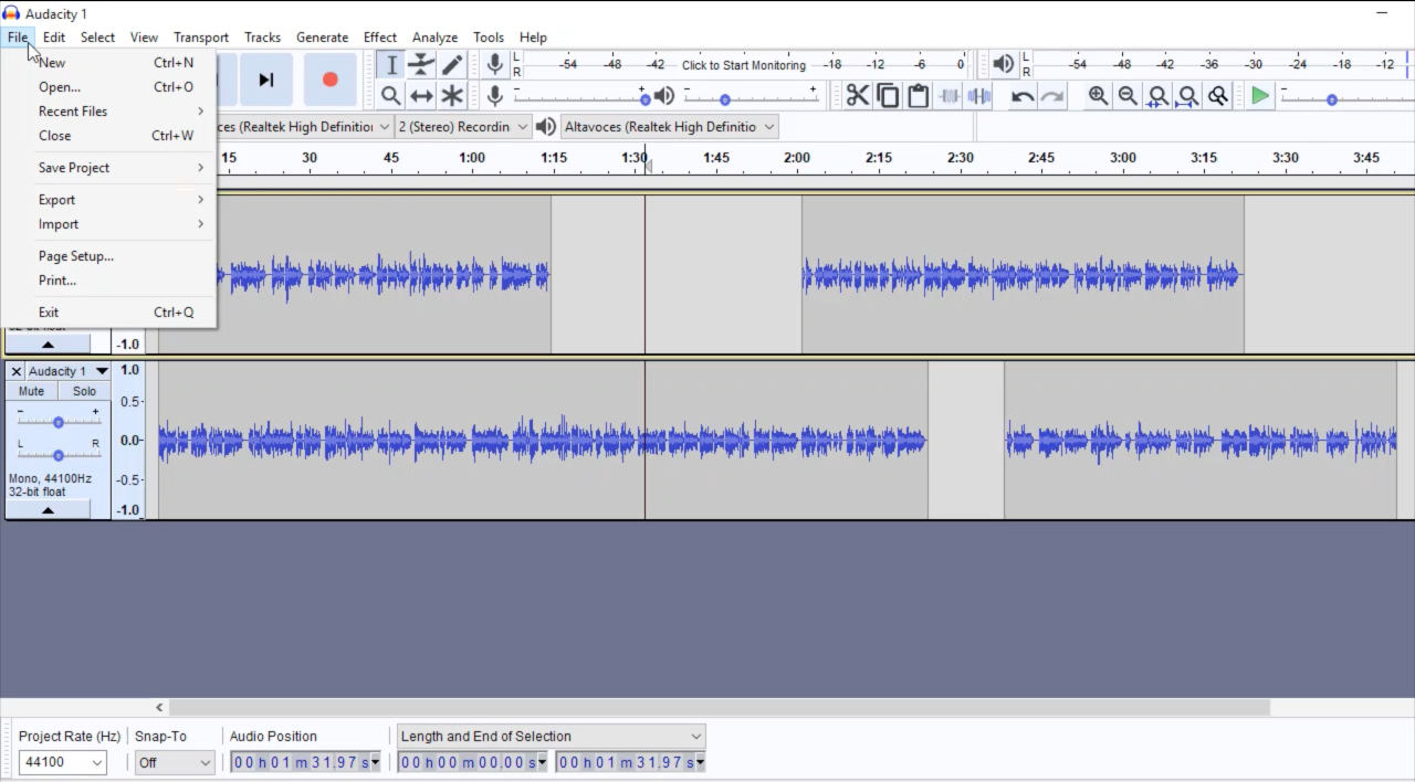 Audacity Tutorial: The Basics